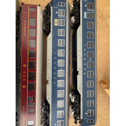 Lot 4 Fleischmann og lima HO 4 Brugte personvogne i pn stand. Slges uden garanti 