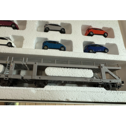 MHI model. Mrklin 47122 dobbelt autotransport st med 8 A-Klasse Mercedes Benz biler