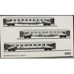 M�rklin 42953 eksprestogsvogns�t "alex" med 3 vogne