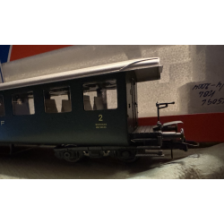 Roco 45096 SBB personvogn 2 kl. Med indbygget lys