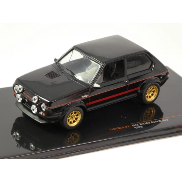 IXO 568N.22 Fiat Ritmo Abarth black �rgang 1979. Skala 1:43 