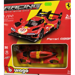 Burago 18-26583 Ferrari 499p saml selv die cast. Skala 1:24