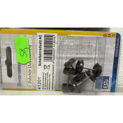 ESU HO 41201 AC hjulst, diameter=10,8 mm, godsvogn, aksellngde=22,0 mm. St med 4 stk