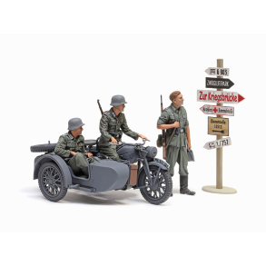 Tamiya 35384 TYSK KS600 MOTORCYKEL & SIDEVOGN skala 1:35