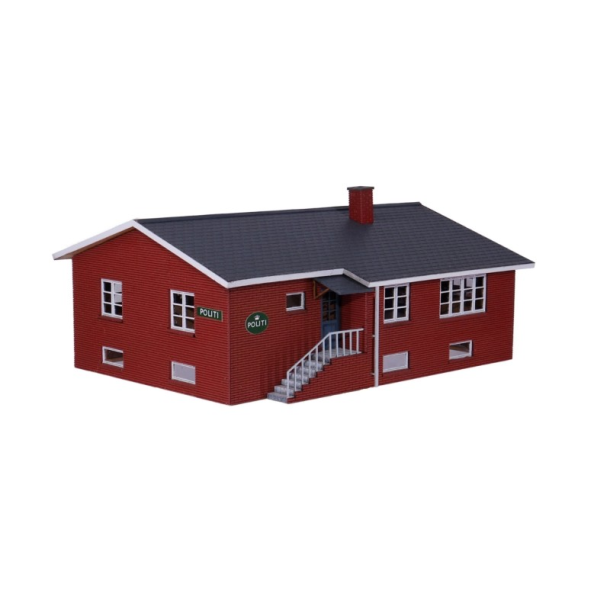 Hobbytrade HO 87288 Politihus Landbetjentens villa med rde sten. 188x127x77mm. Byggest