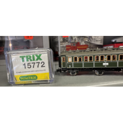 Minitrix 15772 spor N K.Bay.Sts.B. personvogn 3 kl.