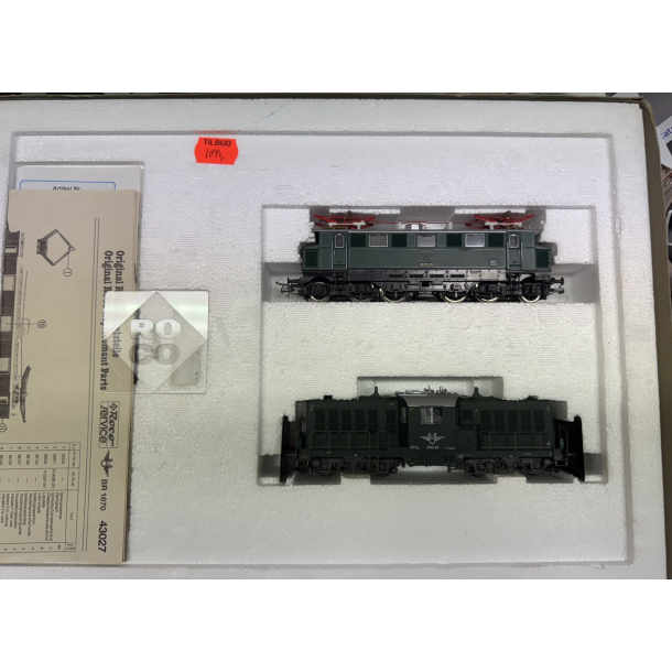 Roco HO 43027 BB Dobbeltst BR 1670 BR 2045 "150 r med jernbaner i strig" BB til analog DC drift