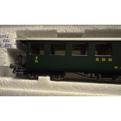 Roco 45096 SBB personvogn 2 kl. Med indbygget lys