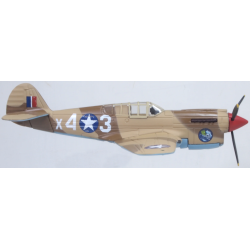 Oxford Diecast AC127   1943 Curtiss P40-F Warhawk X43 - Miss Memphis - Nordafrika skala 1:72