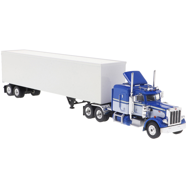 BrekinaHO 85716 Peterbilt 359 med trailer bl�/hvid �rgang 1973