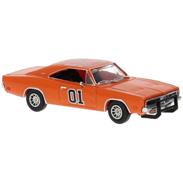 Brekina HO 18004 Dodge Charger orange �rgang 1969. Nyhed 2026