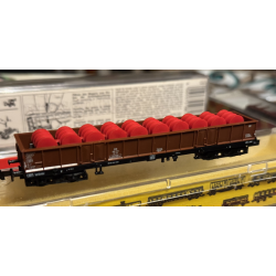 Minitrix 51 3521 00 spor N DB ben godsvogn med beladning