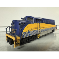 Life Like 1847 spor N USA diesellok EMD BL2 Chesapeake and Ohio Litra 1847 til analog drift