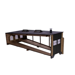 Hobbytrade 87391 udvidelsesst til remise med 1 spor 12 grader til C skinner. Lasercut byggest 