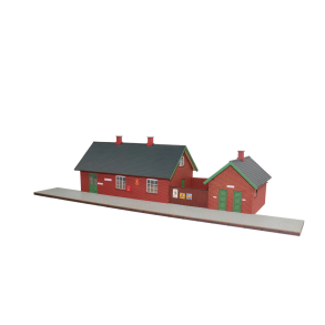 Hobbytrade 87362 landstation i rde sten 406 x 148 x 100 mm. Laserskret byggest 