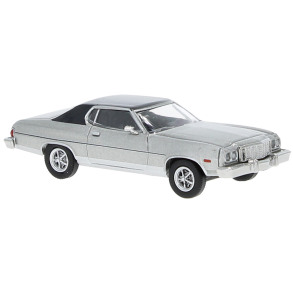 Brekina HO 19734 Ford Gran Torino s�lv/sort. Nyhed 2025