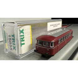 Minitrix 15855 spor N DB skinnebus mellemvogn type 798 med ind Led belysning