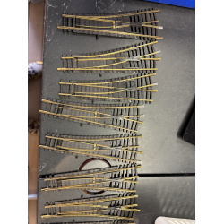 Lot Fleischmann HO brugte sporskifte. 10 stk brugte Fleischmann ho 6144+6143 manuel sporskifter