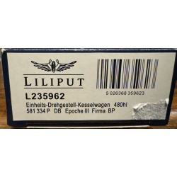 Liliput HO L235962 DB tankvogn 4 Akslet med lidt patina