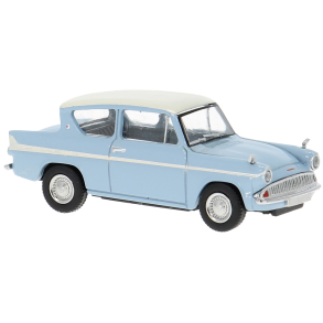 Brekina HO 19330 Ford Anglia Lysebl�/Hvid �rgang 1959. Nyhed 2026