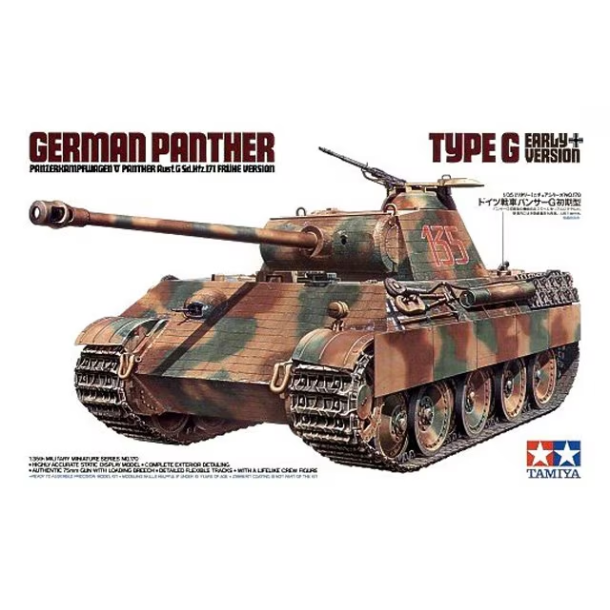 Tamiya 35170 German Panther Type G Early Version byggest. skala 1:35