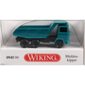 Wiking 0945 09 spor N Merced Benz Muldenkipper aqua blue. Nyhed 2023