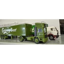 2 stk. Brugte Carlsberg lastbiler i skala 1.87 Stand se billeder