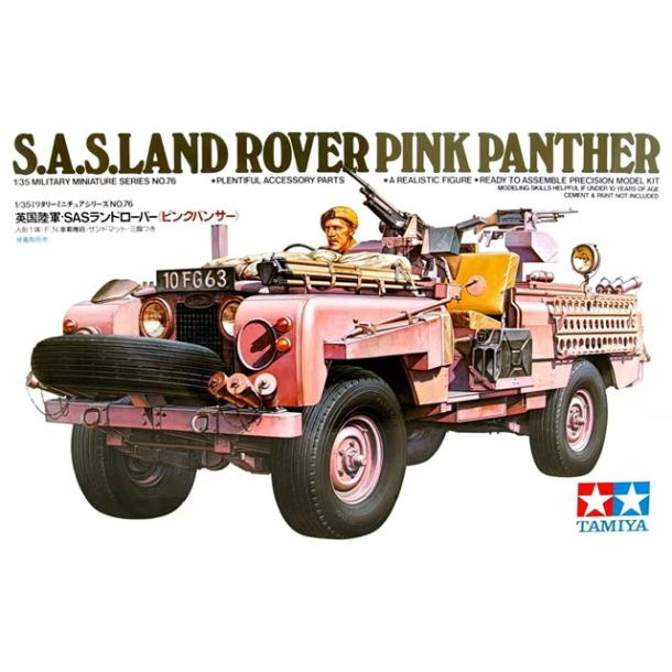 Tamiya 35076  S.A.S. Land Rover Pink Panther. Skala 1:35 byggest