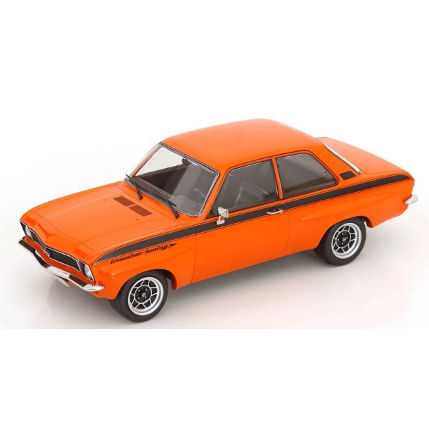 Modelcar Group 18839 Opel Ascona A orange/sort �rgang 1973 skala 1:18