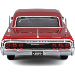 Maisto MAI39541 Chevrolet Impala SS Metallic Red �rgang 1964 skala 1:24 bygges�t