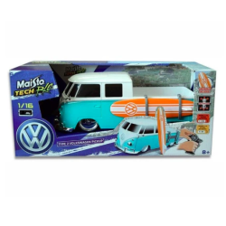 Maisto 82078 VW Pickup w/surf board Type 2 R/C fjernstyret bil skala 1:16