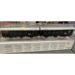 Mrklin 43182 DB personvogn Ombygningsvogn 2 x C3yge 3. klasse. Permanent koblet dobbeltvogn.