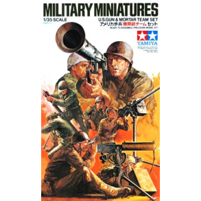 Tamiya 35086 U.S. Gun & Mortar Team Set. Skala1:35 byggest