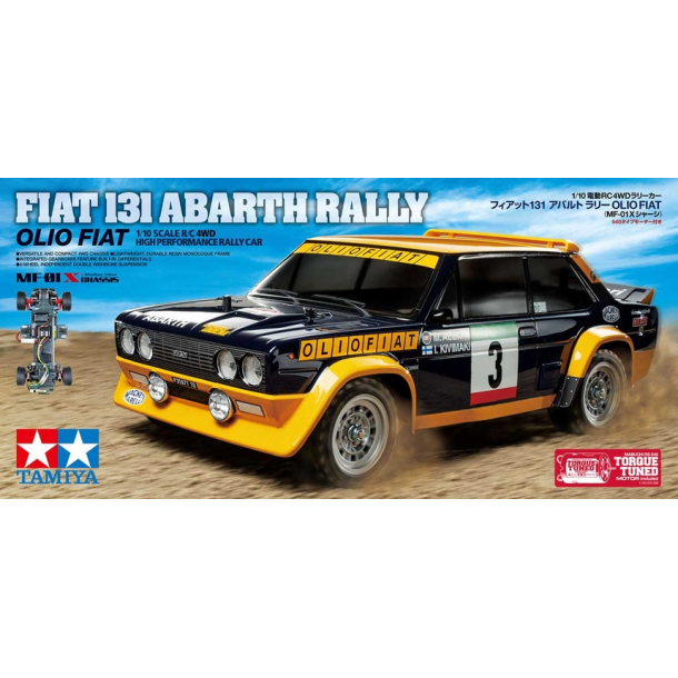 Tamiya 58723  R/C-model samlest Fiat 131 Abarth Rally skala 1:10