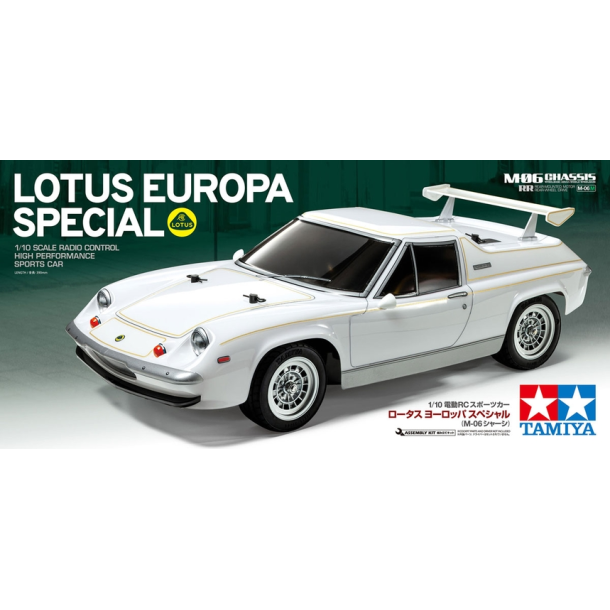 Tamiya 58698 1/10 skala R/C model samlest Lotus Europa Special skala 1:10