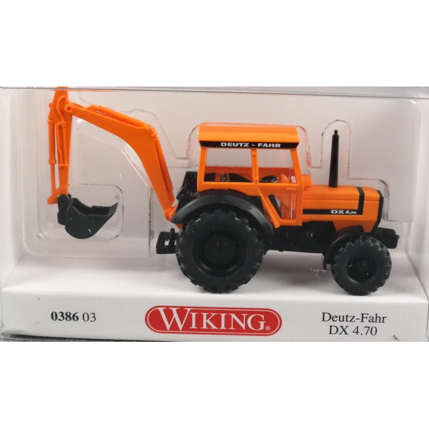 Wiking HO 0386 03 eutz-Fahr DX 4.70  kommunal orange. Nyhed 2025