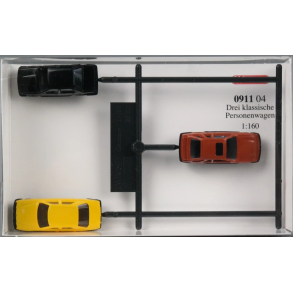 Wiking 0911 04 spor N 3 klassiske personvogne (MB, BMW, Ford)