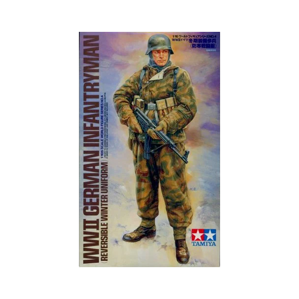 Tamiya 36304 WWII German Infrantryman Winter Uniform. Skala 1:16 byggest