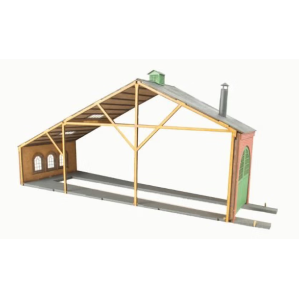 Hobbytrade HO 87241 Laserskret DSB rundremise udvidelsesst. Byggest