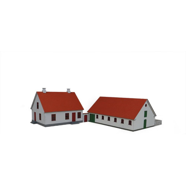 Hobbytrade HO 87301 Lasersk�ret dansk husmandssted "Nyvang" bygges�t