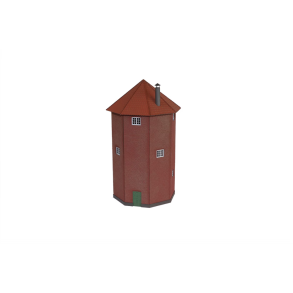 Hobbytrade HO 87248 Laserskret DSB vandtrn i rde sten. Byggest