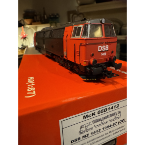 McK D1412 DSB diesellok MZ 1412 til analog DC j�vn str�m drift