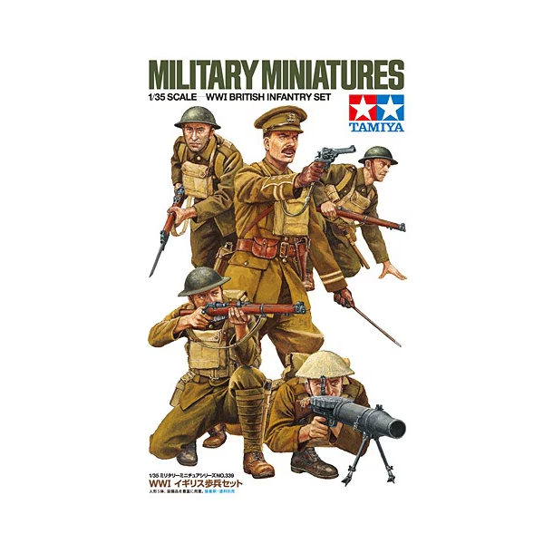 Tamiya 35339 WW I British Infantry Set byggest skala 1:35