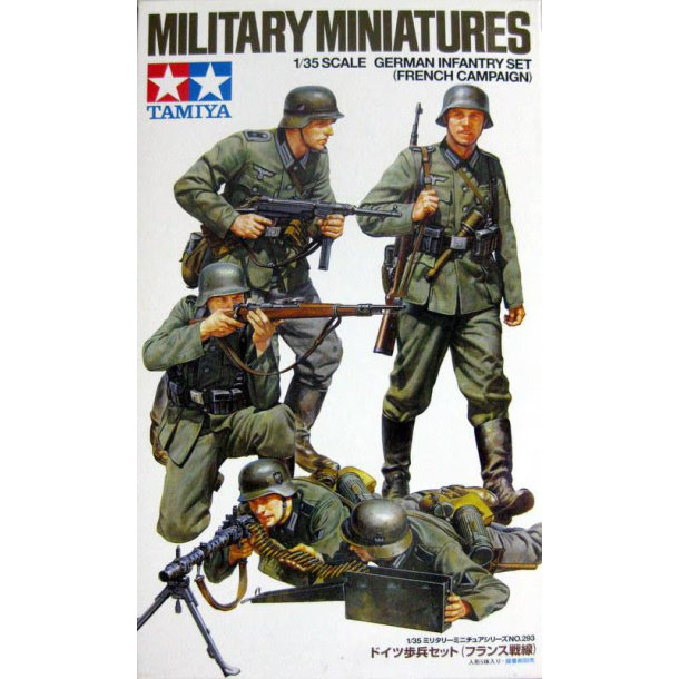 Tamiya 35293 German Infantry Set byggest skala 1:35