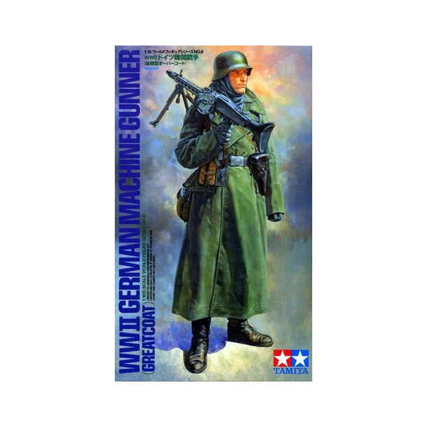 Tamiya 36306 WWII German Machine Gunner (Greatcoat) byggest skala 1:16