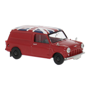 Brekina HO15365 Austin Mini Countryman med Union Jack �rgang 1960. Nyhed 2025
