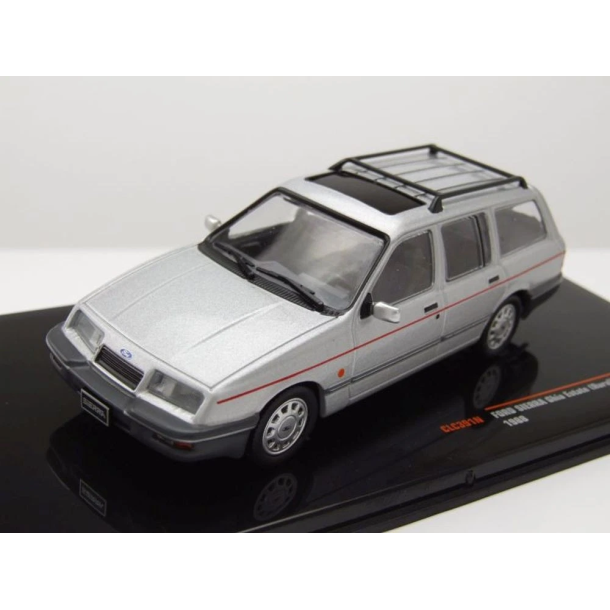 IXO clc391 Ford Sierra Ghia Estate Kombi �rgang 1988 silber. Skala 1:43 