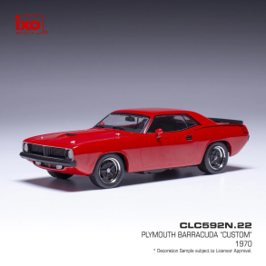 IXO 592N.22 Plymouth Barracuda Coupe r�d �rgang 1970. Skala 1:43