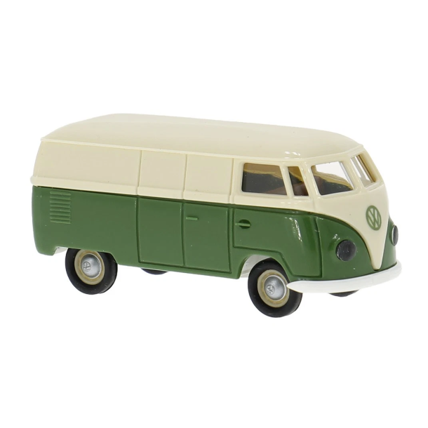Brekina HO 32077 VW T1a Kassevogn Lys Beige/Gr�n �rgang 1950,