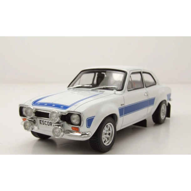 Whitebox 124250 Ford Escort MK I RS 2000 �rgang 1973 hvid/bl� skala1:24